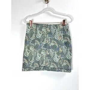 Free People Forest Grunge Bohemian Cottagecore Twee Hippie Paisley Mini Skirt 6